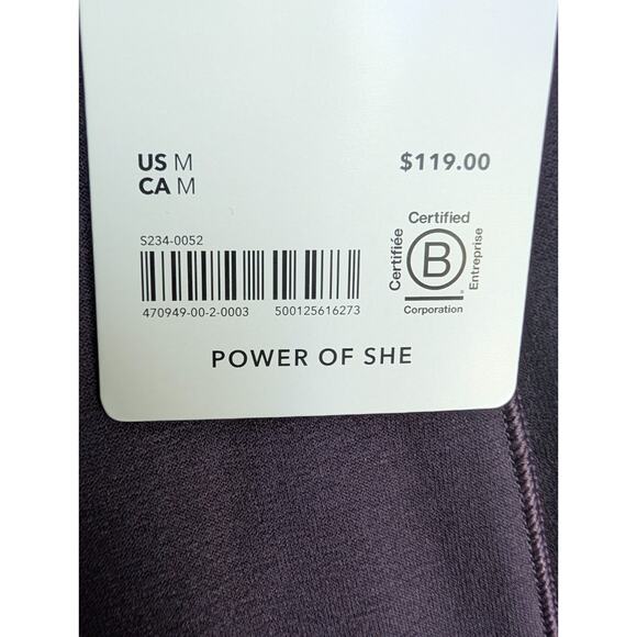 Athleta Altitude Edge Pants Womens M Purple Straight Leg High Waisted Athletic - Picture 5 of 5